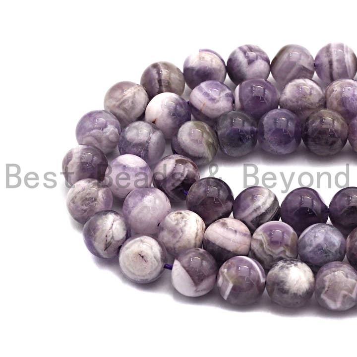 BestBeads&Beyond - Wholesale Beads - Quality Natural Amethyst Round Smooth beads, 6mm 8mm 10mm4