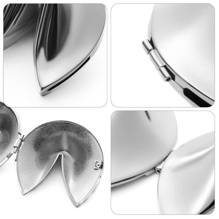 VIGOR - Wholesale Decorative box - Metal Fortune Cookie Box With Message Slip Inside for Gifts and Home Decor13