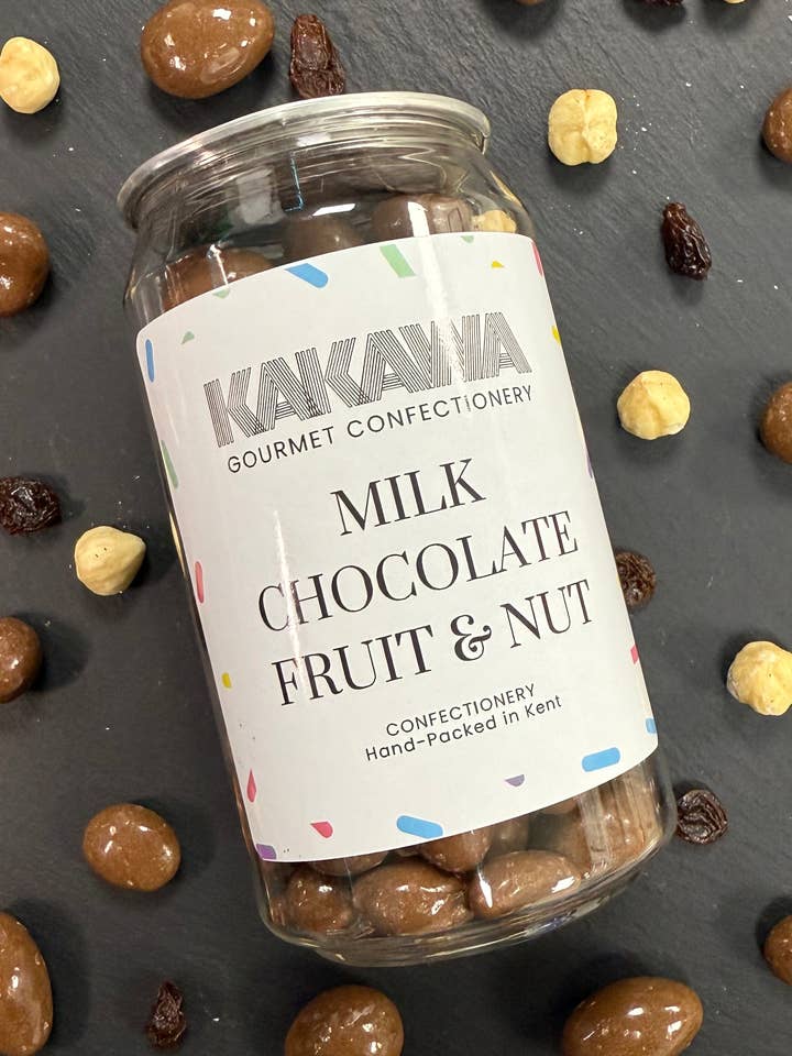 Milk Chocolate Fruit & Nut for wholesale by Kakawa Artisan Chocolate & Co Ltd