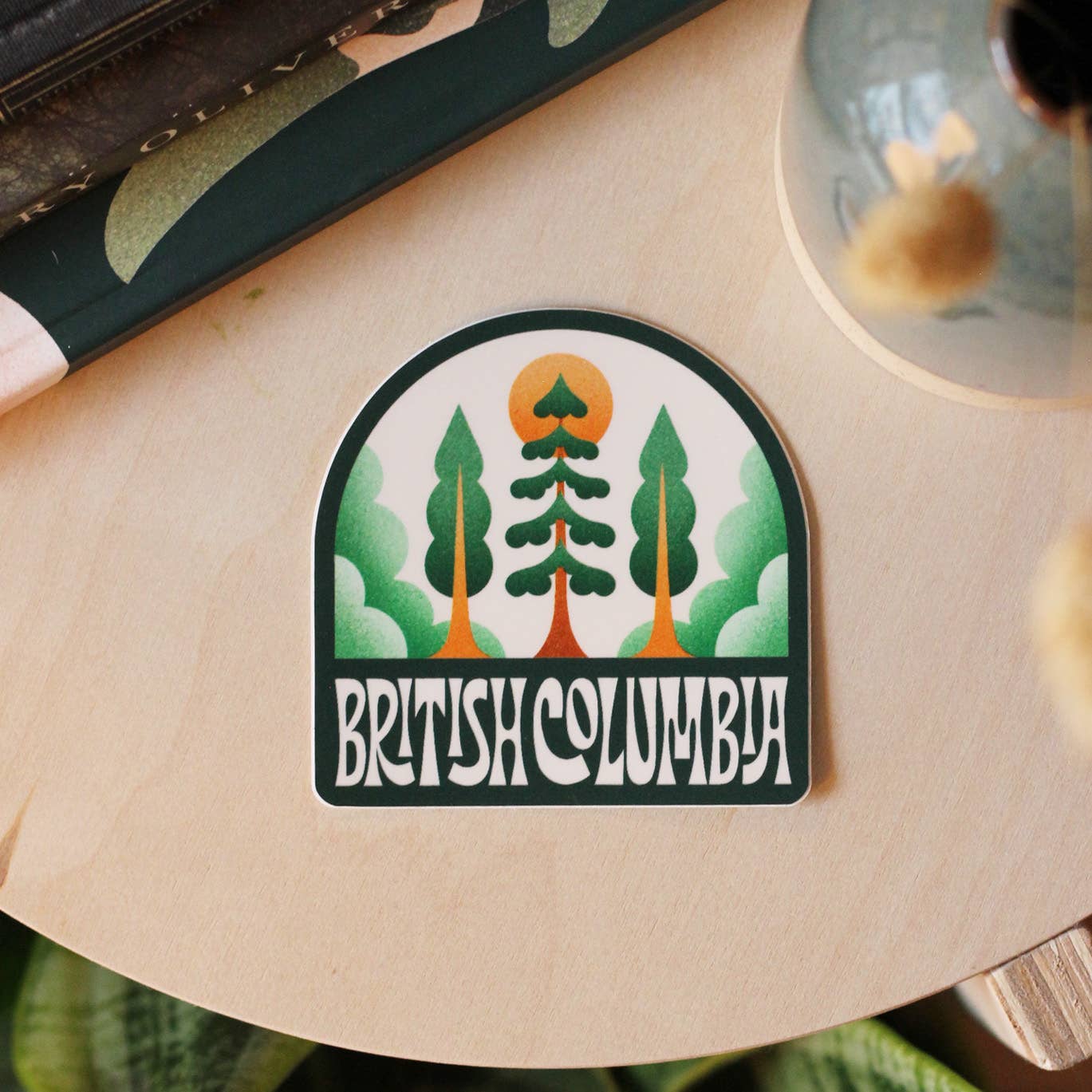 Julie Solvstrom Illustration - Wholesale Sticker - Beautiful British Columbia Vinyl Sticker Matte Waterproof2