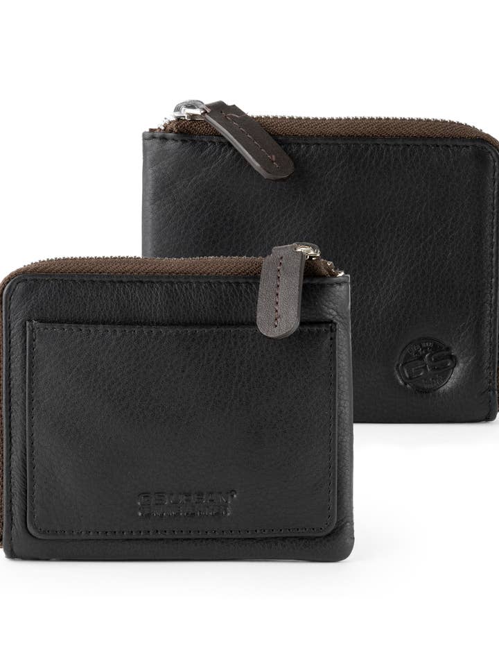 Leather wallet with outer pocket. for wholesale by VALTICO