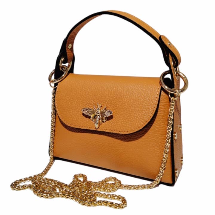 JIJOU CAPRI - Wholesale Crossbody bag β Women's - Maya Bumble Bee Leather Mini Crossbody Bag JIJOU CAPRI6