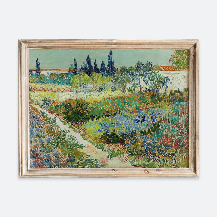Vincent Van Gogh Garden in Arles 1888 Art Print V44 for wholesale by Sugar & Canvas