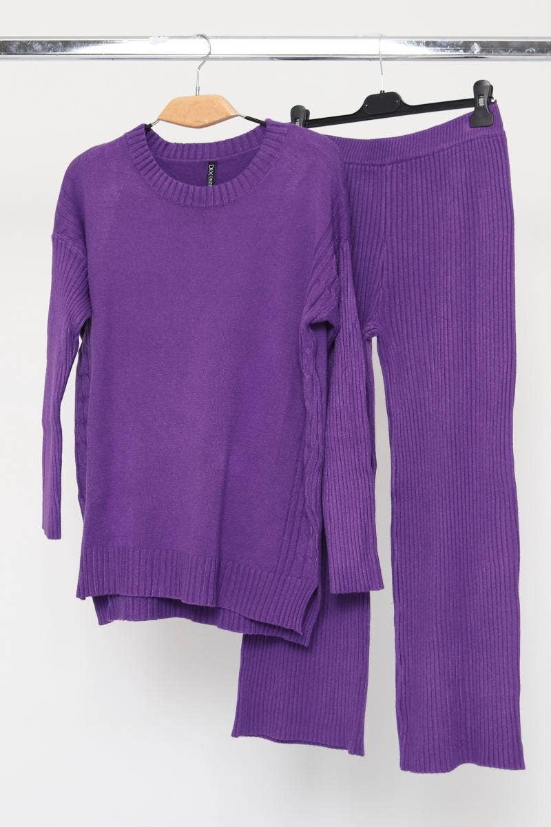 DIX-ONZE - Wholesale Lounge Set - Women's - Ribbed Premium Knit Homewear/Casual Set8