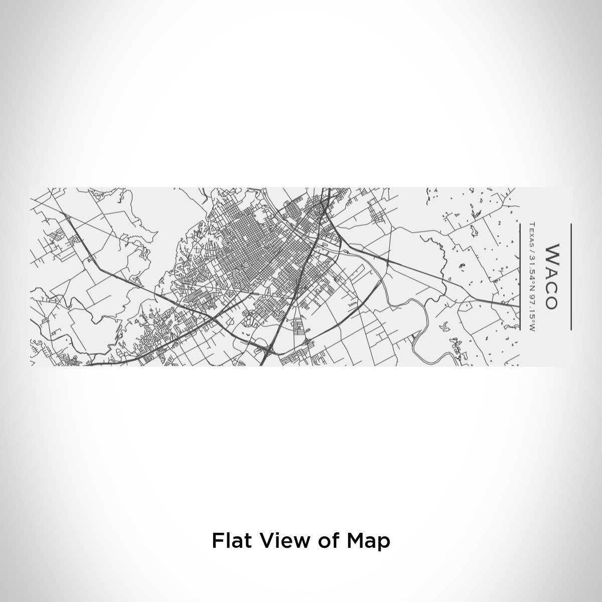 JACE.design - Wholesale Insulated Mug/Tumbler - Waco TX Map Insulated Cup in Matte White1