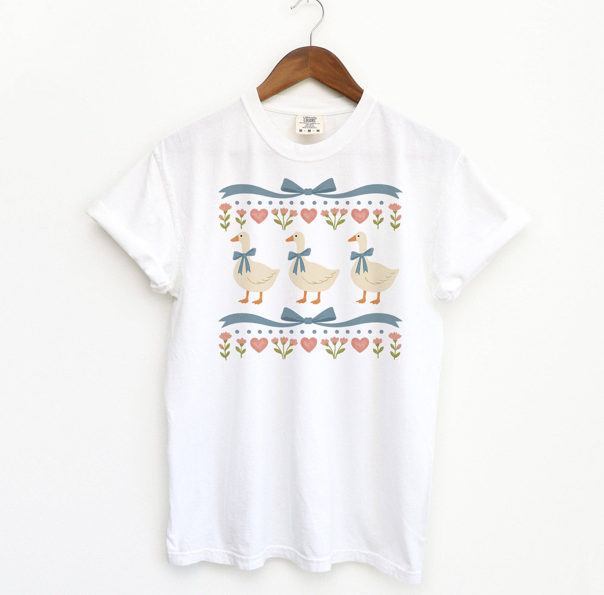 Blue Giraffe Inc – Engroshandel T-shirt med print - Dame – Vintage 80'er Gås T-shirt4