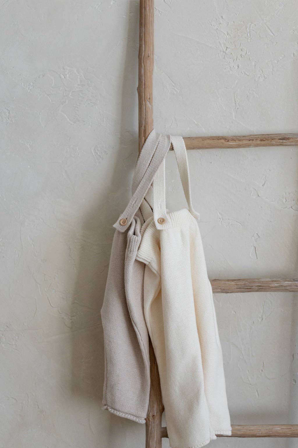 Yooushi - Wholesale Overalls - Baby - Cloud Cream Knit Suspender Pants9