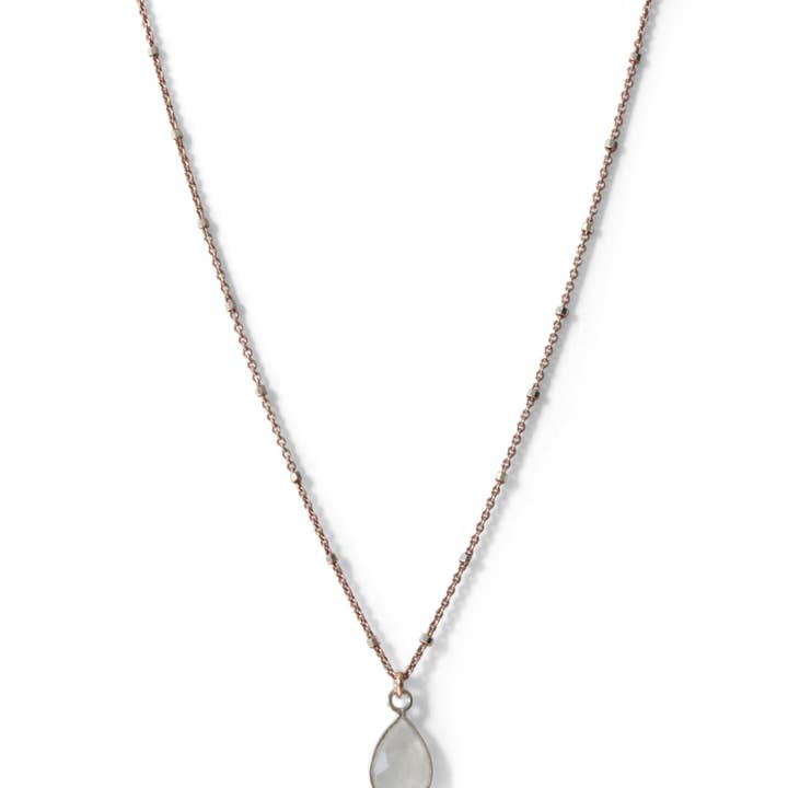 Rebecca Scott Jewelry - Vendita all'ingrosso Collana con ciondolo/pendaglio - Delicata collana con ciondolo a goccia Moonstone