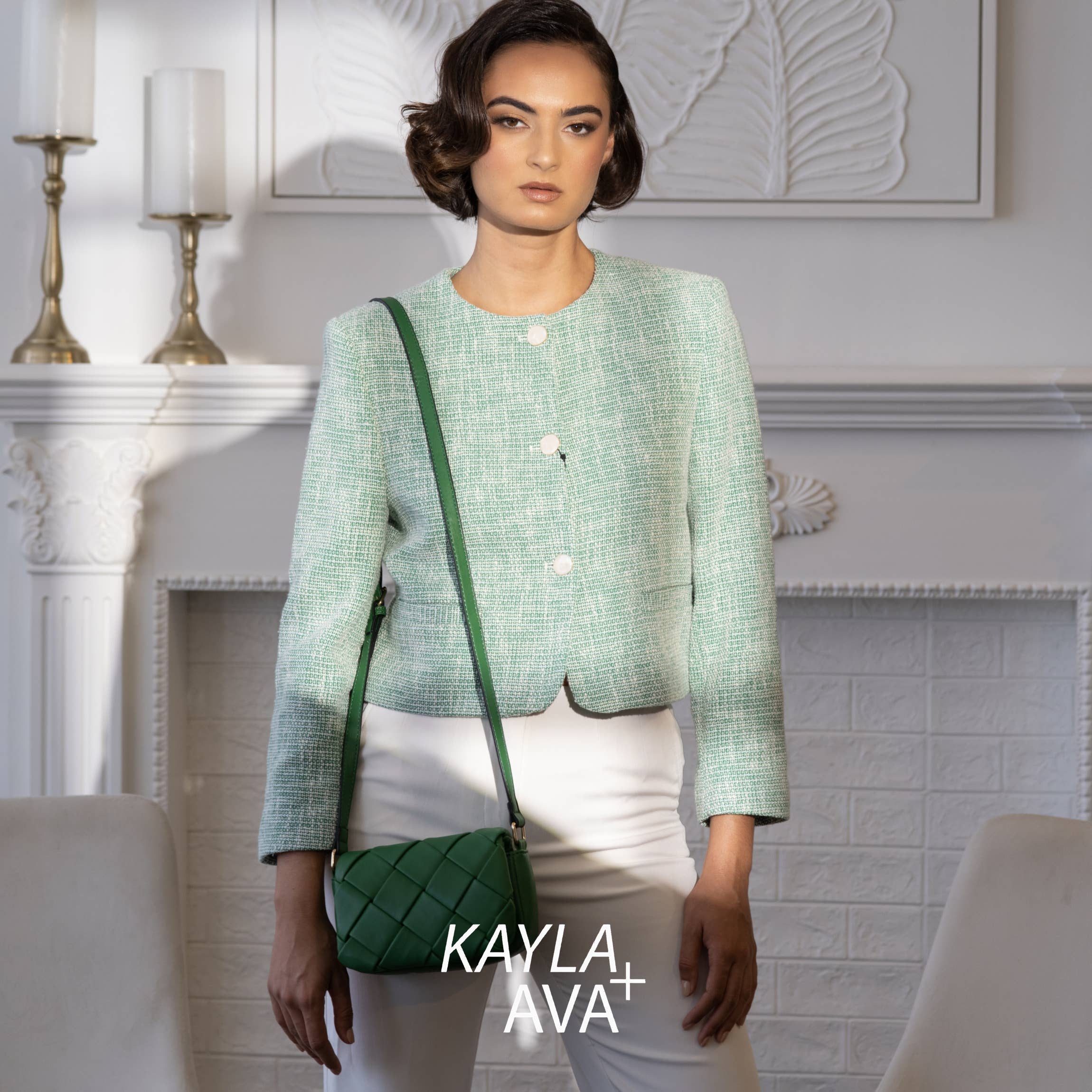 KAYLA+AVA - Wholesale Crossbody Bag - Women's - Emily Mini Woven Flap Crossbody Bag9