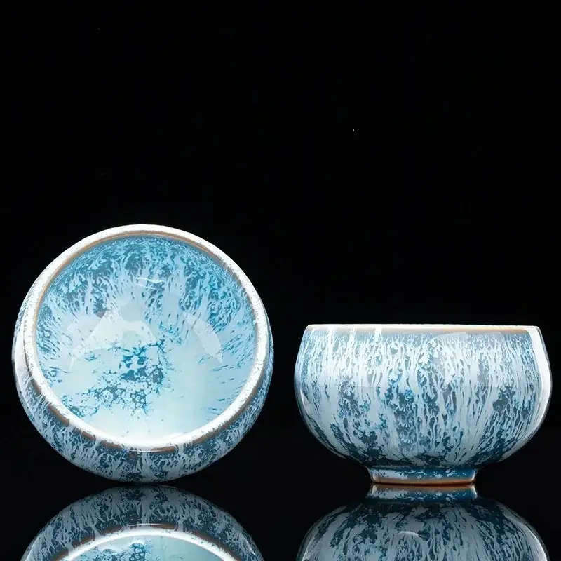 Otterware – wholesale Coffee/tea cup – Handmade Artisanal Tenmoku Glaze Tasting Cup (Single)14