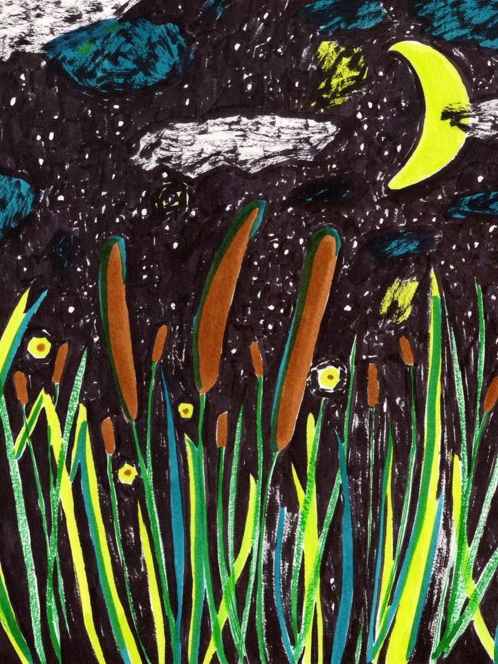 Cenouilles imprimé signé pour la vente par Amanda Laurel Atkins Art + Illustration