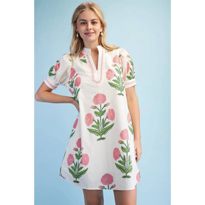 Kleid mit Blumendruck für den Großhandel von STYLE USA