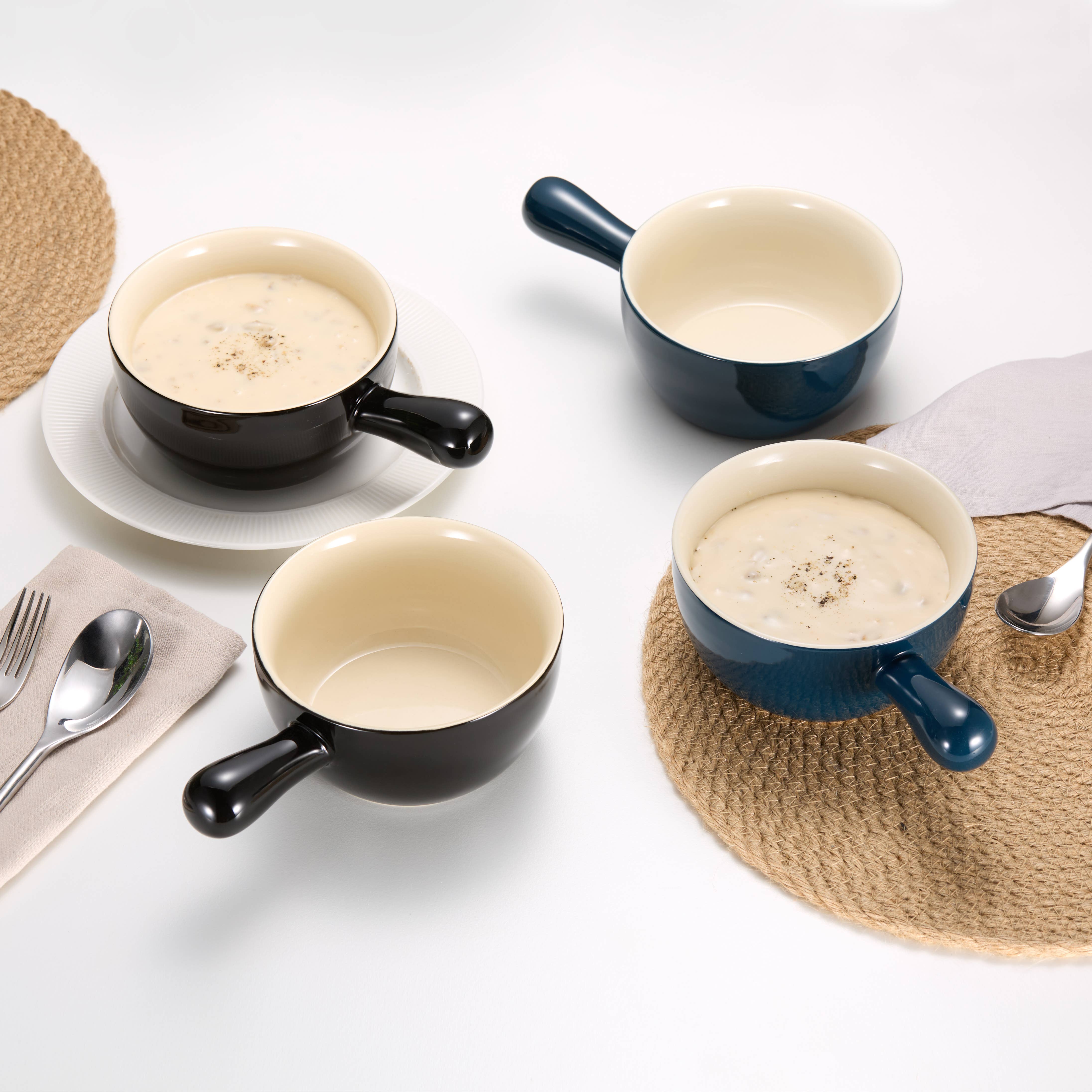 Kook - Wholesale Serve Bowl - Kook French Onion Soup Crocks, 24 oz, Set of 416