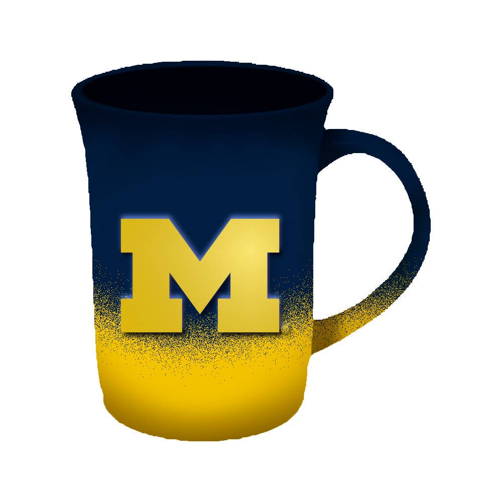 The Memory Company - Wholesale Coffee Mug - 15oz Sculpted Mug, Michigan Wolverines