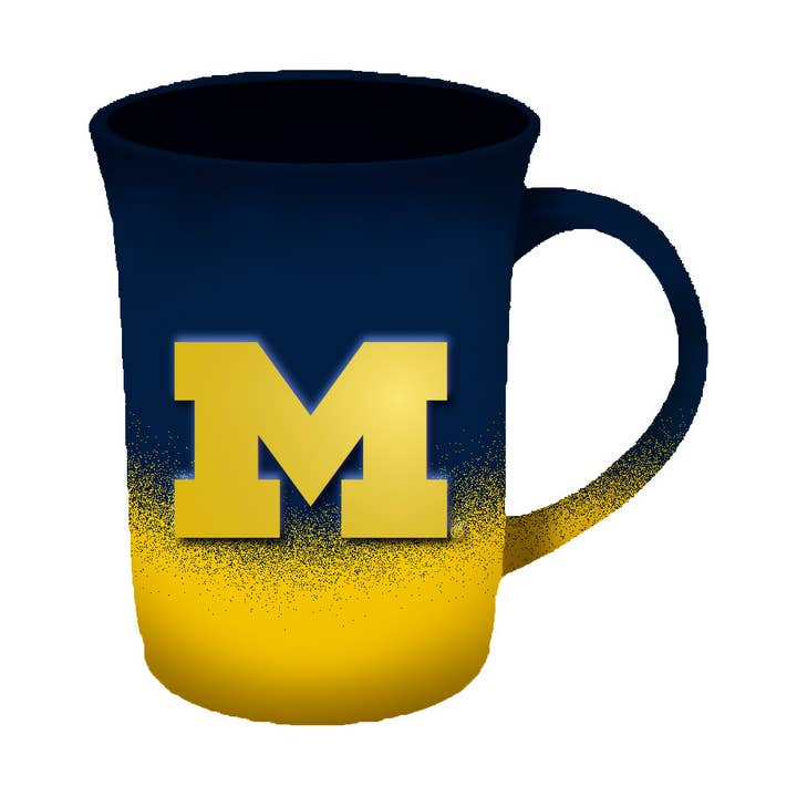 The Memory Company - Wholesale Coffee Mug - 15oz Sculpted Mug, Michigan Wolverines0