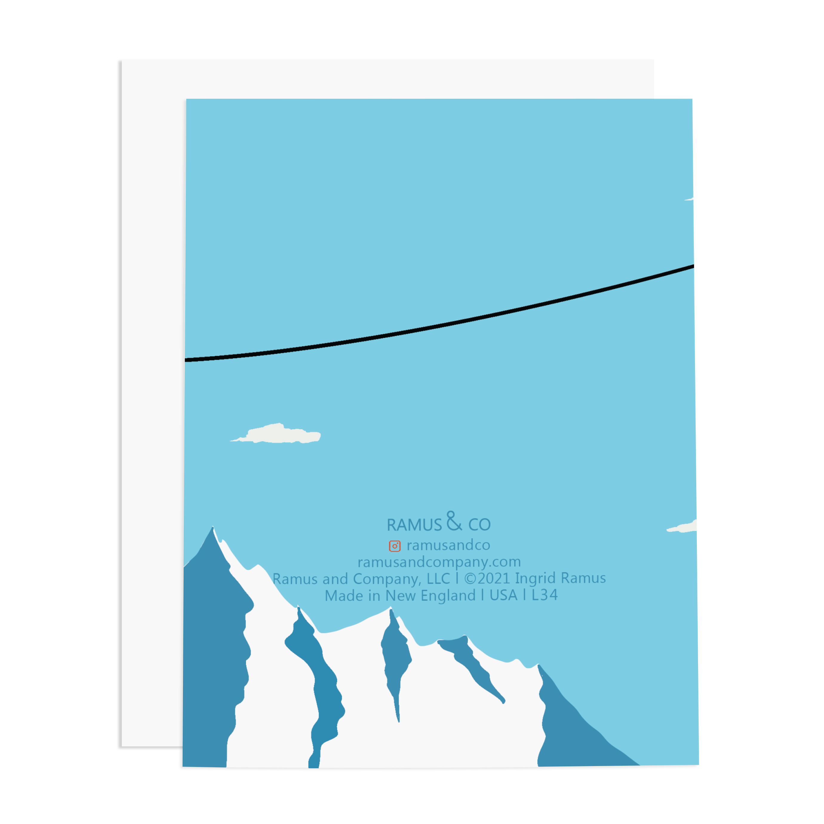 Ramus & Co. - Wholesale Love Card - Ski Love Greeting Card1