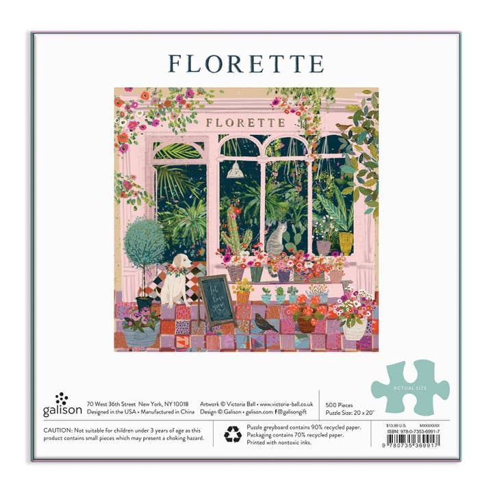Chronicle Books - Wholesale Puzzle - Adult - Florette 500 Piece Puzzle3