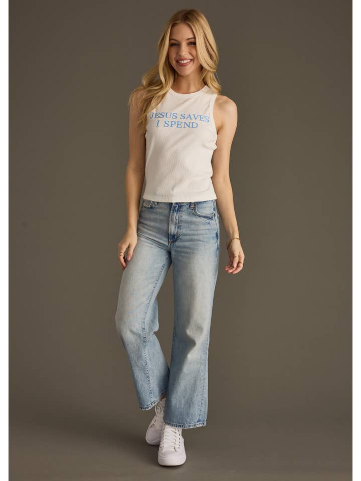 Panache Apparel Co. - Wholesale Tank Top - Women's - Jesus Saves I Spend Tank Top