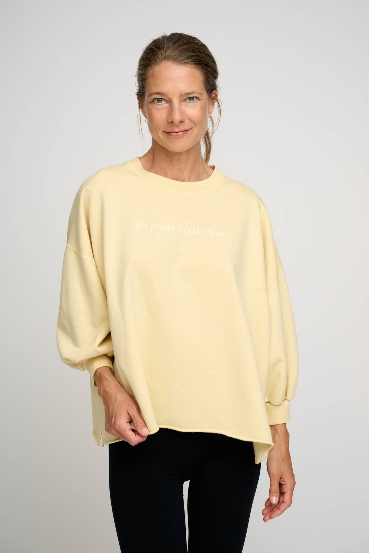 mantra sweat - soft yellow for wholesale on Faire