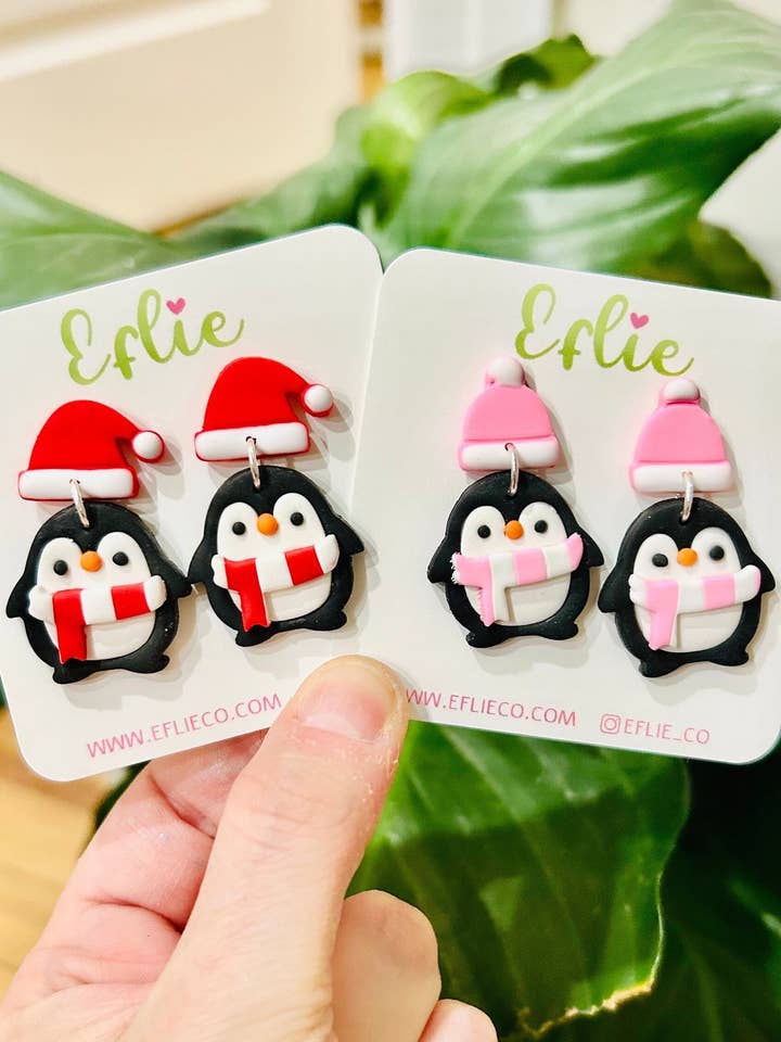 Julepingvin Scurf Dingle Øreringe | Animal Lover Gift for engroshandel hos Eflie