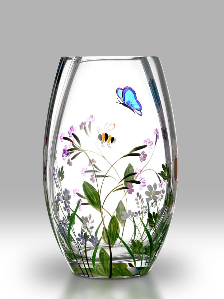 Papillon & Abeille - Rond de 20 cm pour la vente par Nobile Glassware Ltd.