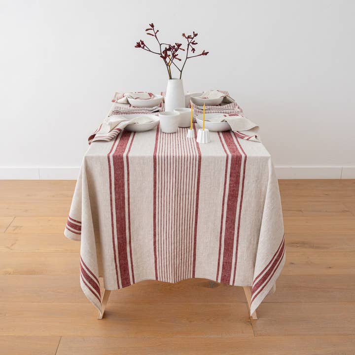 Linen Tablecloth Cherry Provence for wholesale by LinenMe
