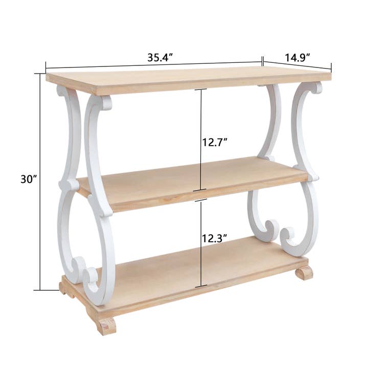 Paris Loft Inc - Wholesale Console Table - Farmhouse Rustic Wood Console Table