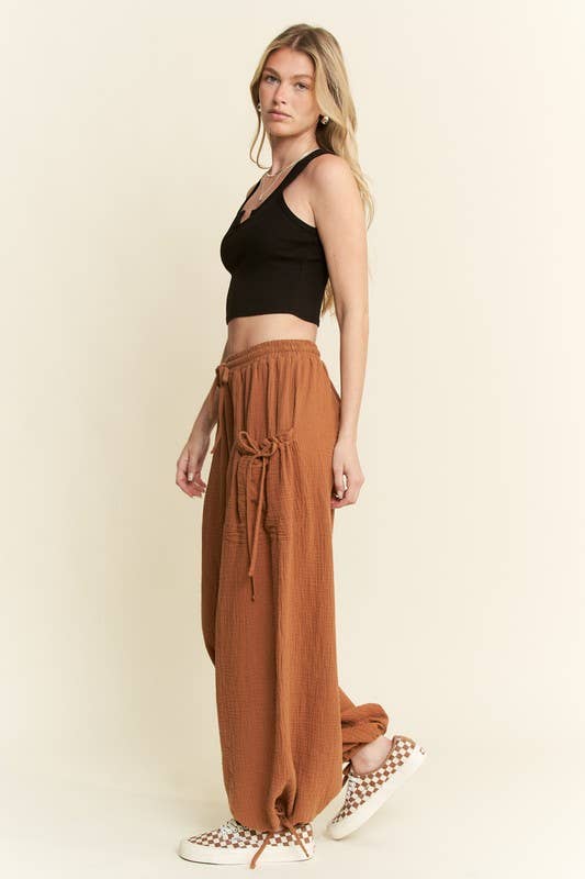 JADE BY JANE – wholesale Lounge Sweatpants/jogging bottoms – Women's – PLUS SIZE VINTAGE GAUZE JOGGER PANTS9