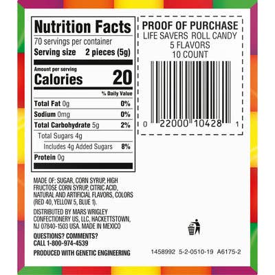 I Got Your Candy - Wholesale Hard Candy - Life Savers Mints Five Flavors - 20ct4