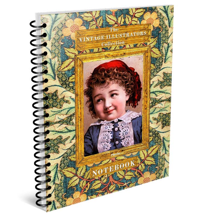 Vintage-Illustratoren-Kollektion: PHOEBE SPIRALGEBUNDENES NOTIZBUCH für den Großhandel von VINTAGE LADIES COLLECTION