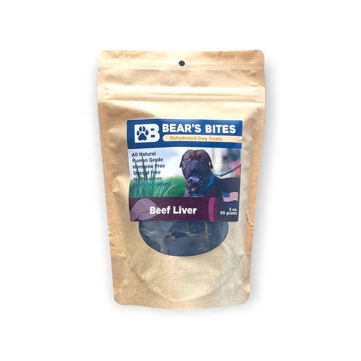 Bear's Bites, LLC - Wholesale Pet Treats - Dog - Single Ingredient, Dehydrated Beef Liver Dog Treats