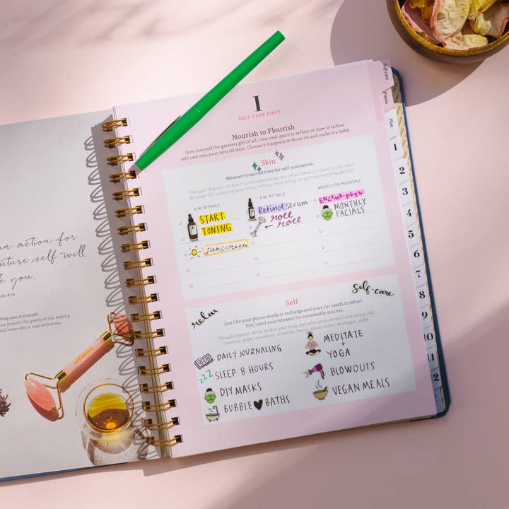 Savor Life Planner - Wholesale Planner - Savor Beauty Planner - Pink Champagne1