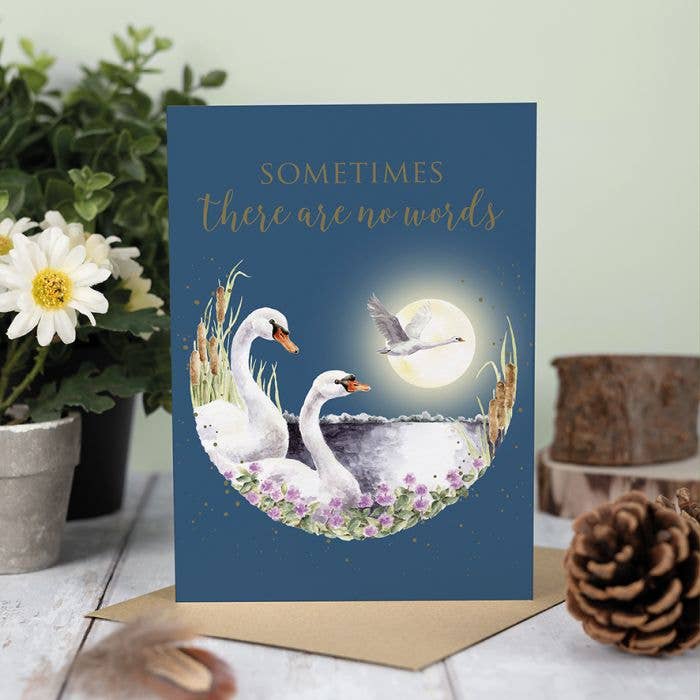 Wrendale Designs - Wholesale Sympathy Card - Sympathy - Sometimes There Are No Words1