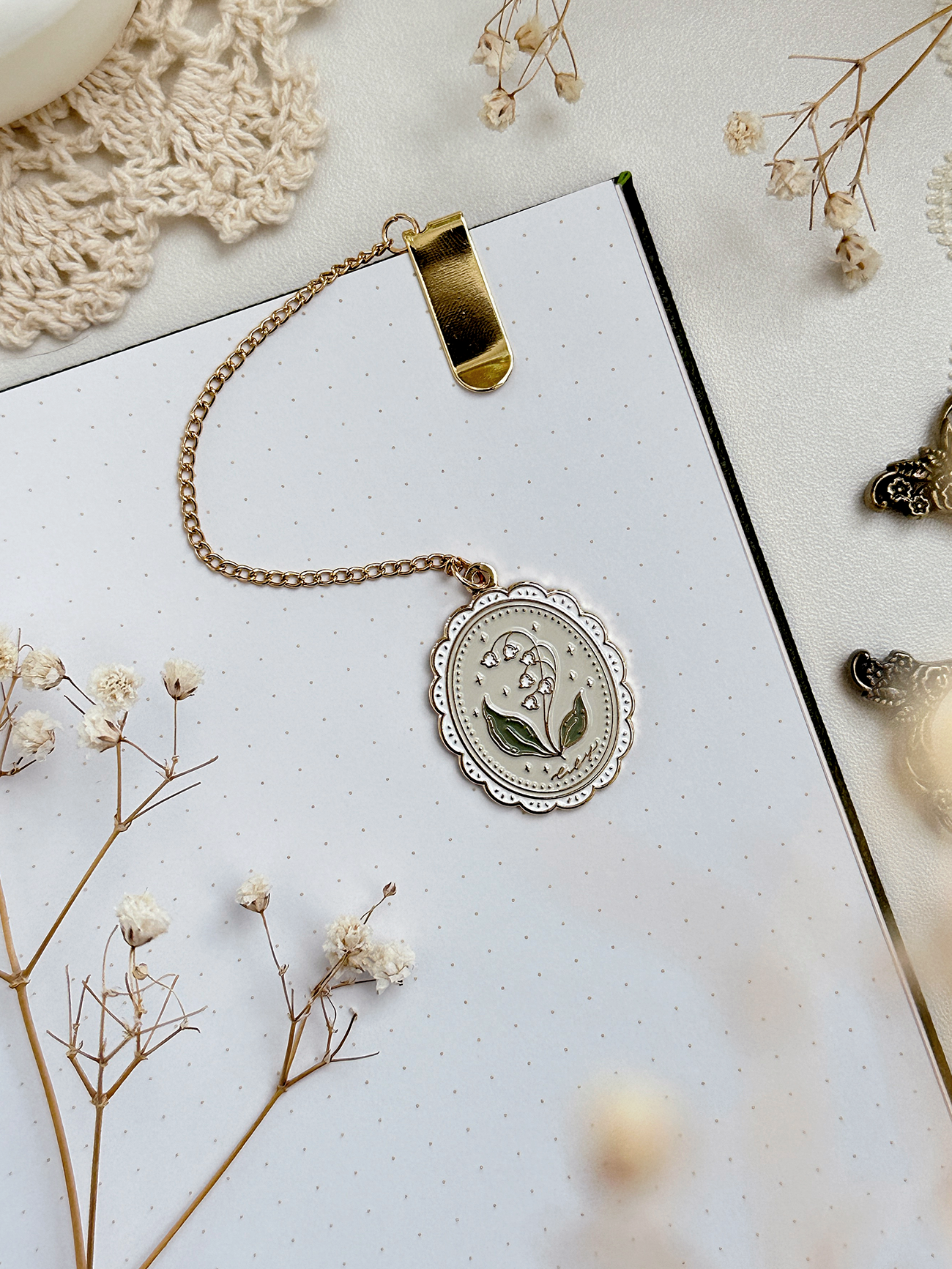 leelajournals – wholesale Notebook – 160 gsm | B5 | lily of the valley spell book (dotted)12