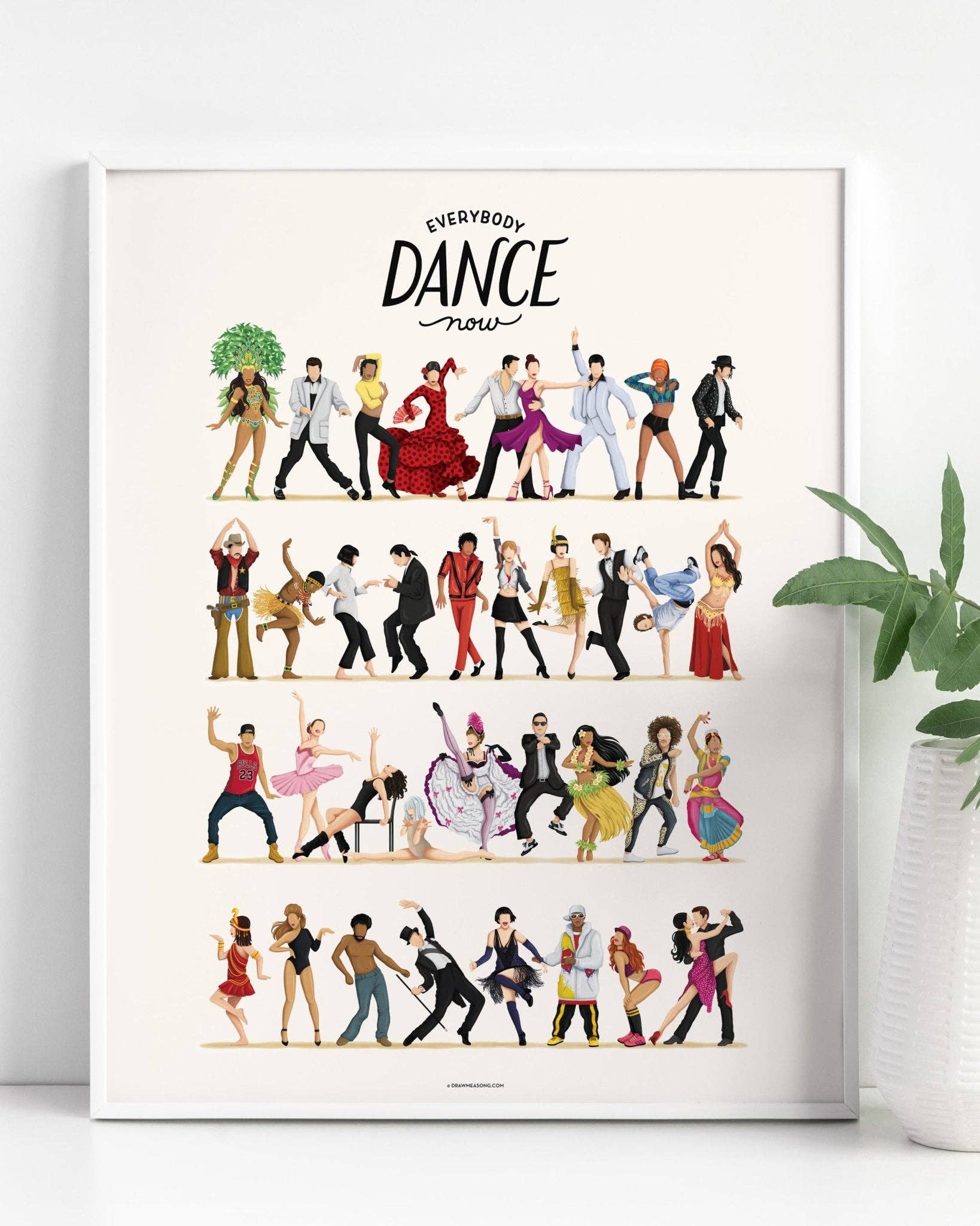 Draw Me a Song – Großhandel Kunstdruck – Everybody Dance Now Kunstdruck1