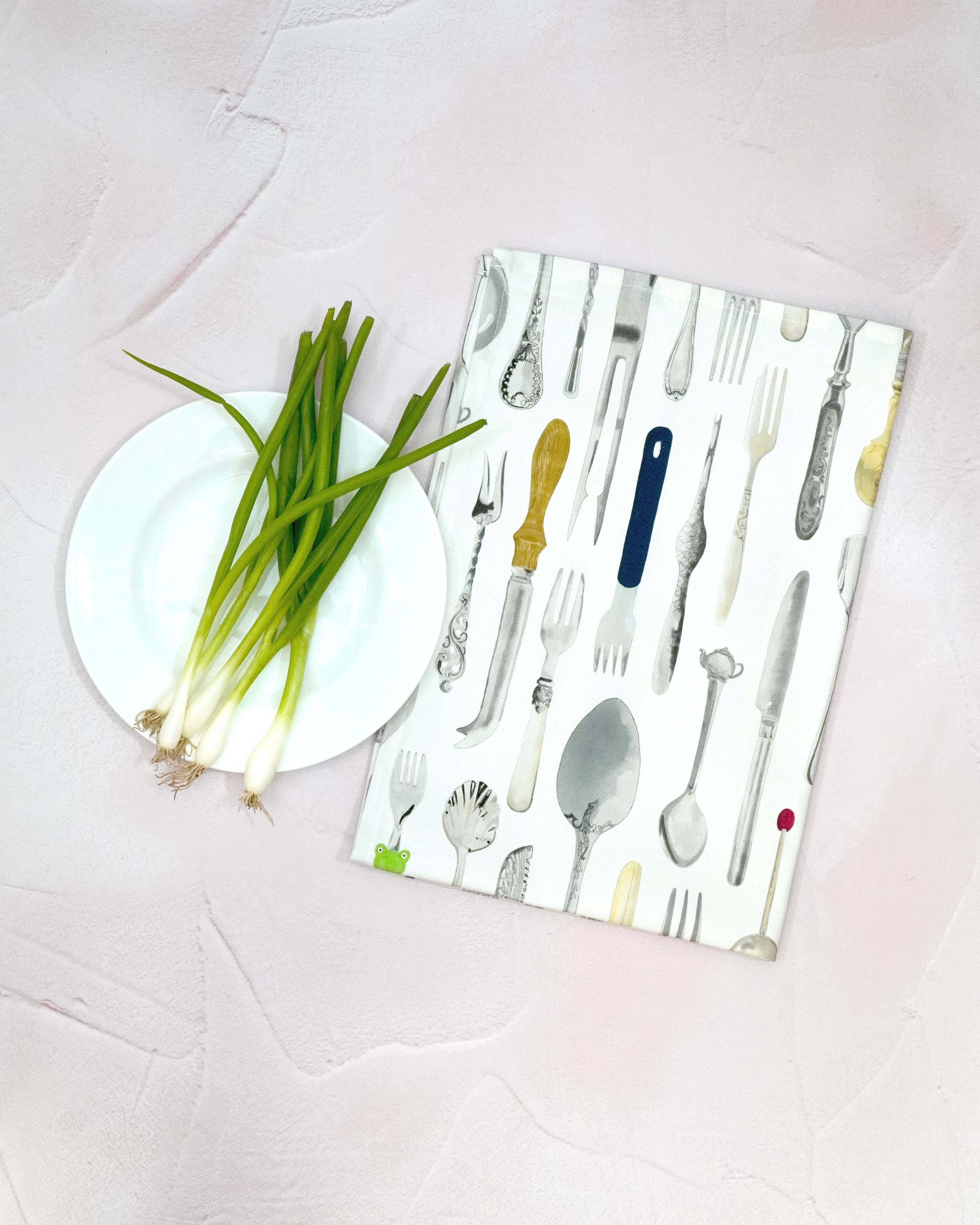 Corinne Alexander - Vente Torchons - Torchon The Cutlery Draw, fabriqué au Royaume-Uni, 100 % coton1
