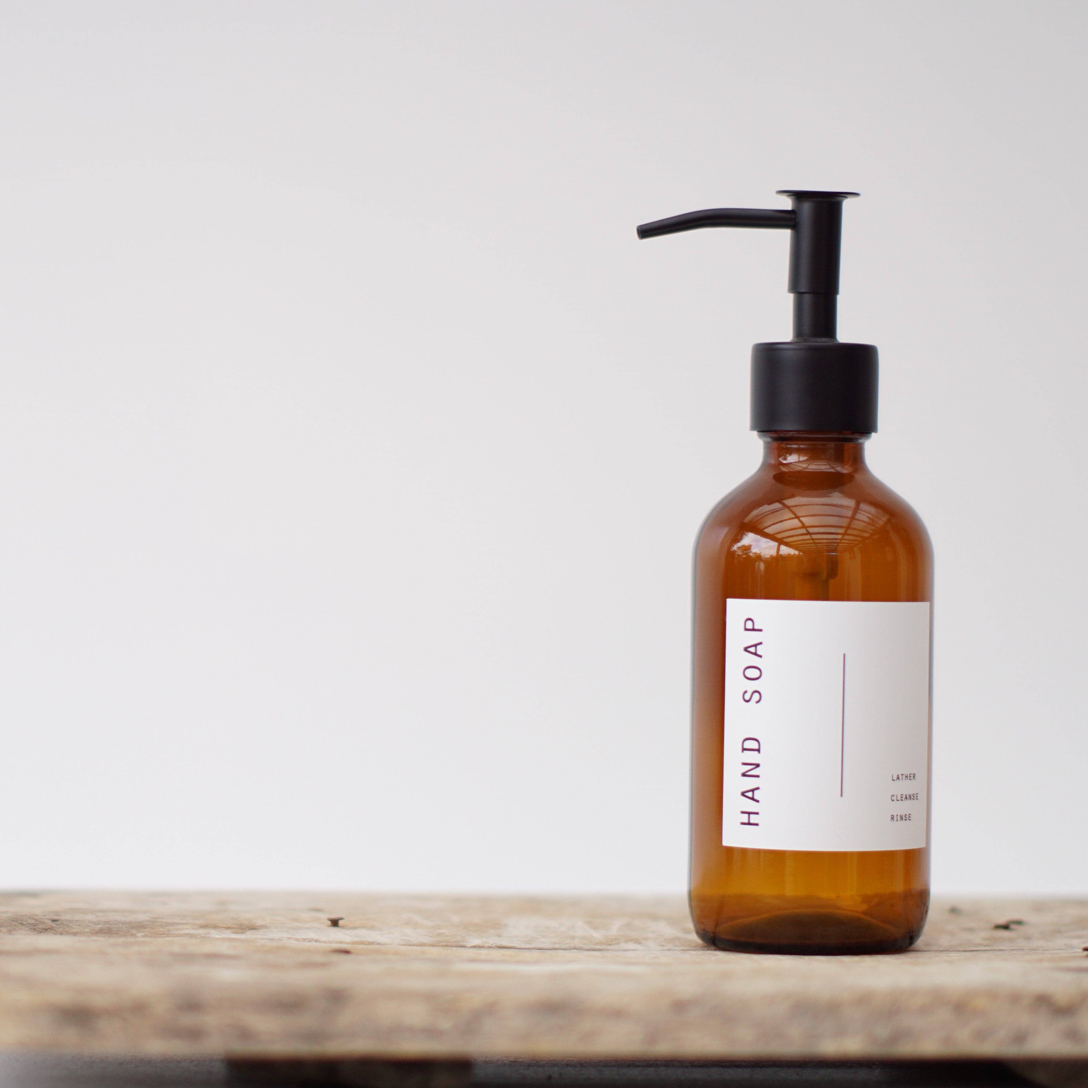 So At Nature - Wholesale Soap Dispenser - Amber Glass Soap Dispenser 250ml - Johin Mini2