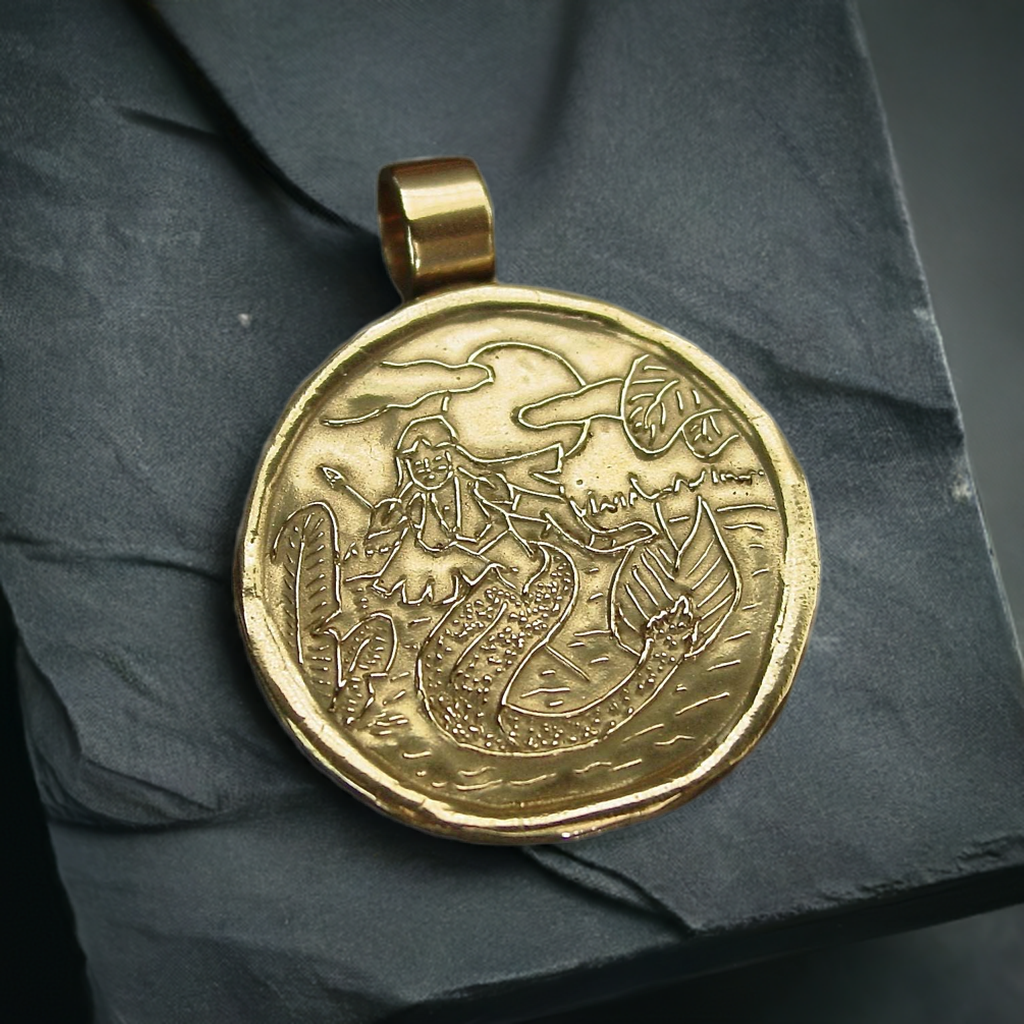 Vis a Vis Jewelry - Wholesale Pendant/Charm Necklace - Iara Amazonian Mermaid Pendant Necklace8