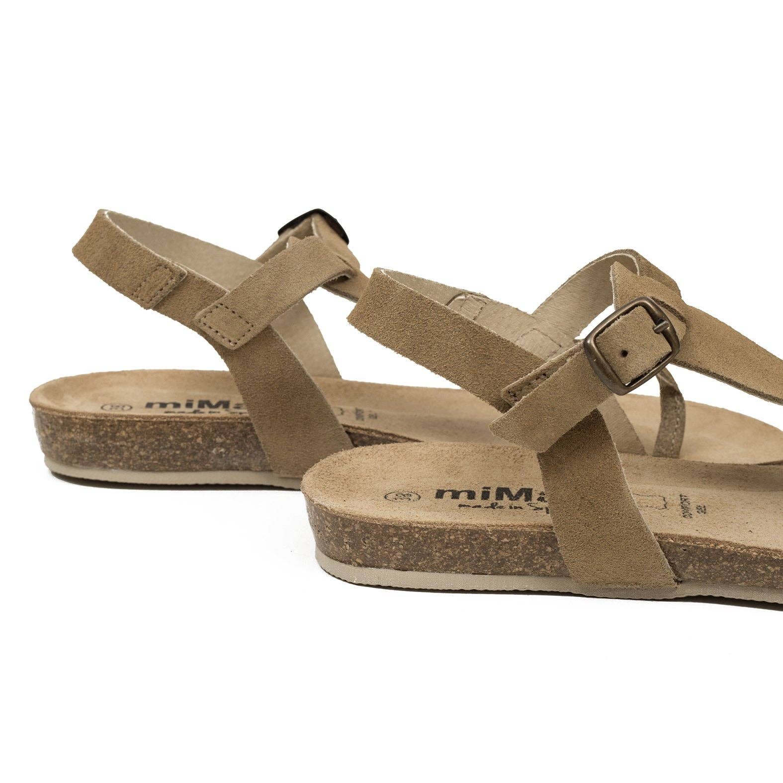miMaO - Wholesale Sandals - Women's - BIO GREEN - BEIGE flat sandal2