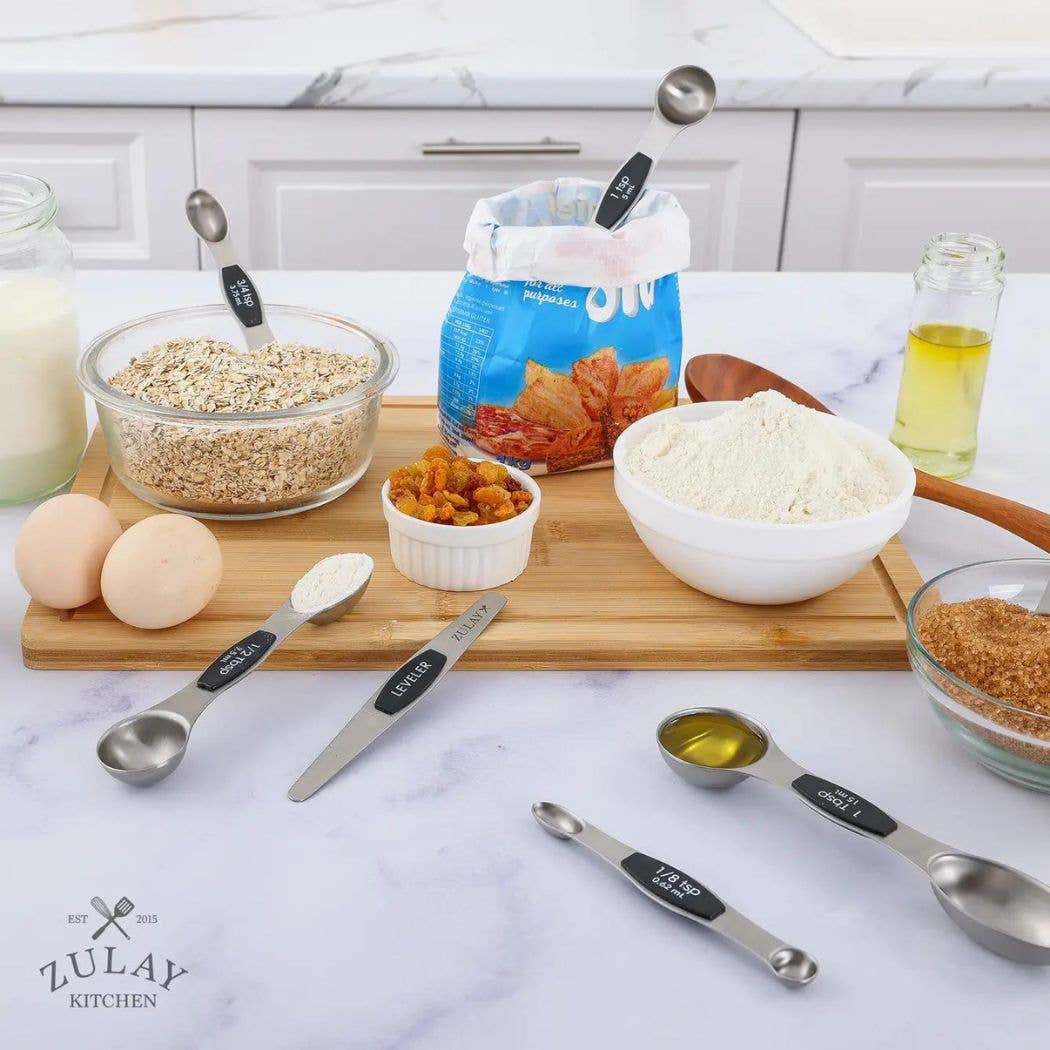 Zulay Kitchen – wholesale Måttsked – Stapelbara magnetiska skedar Set med 82