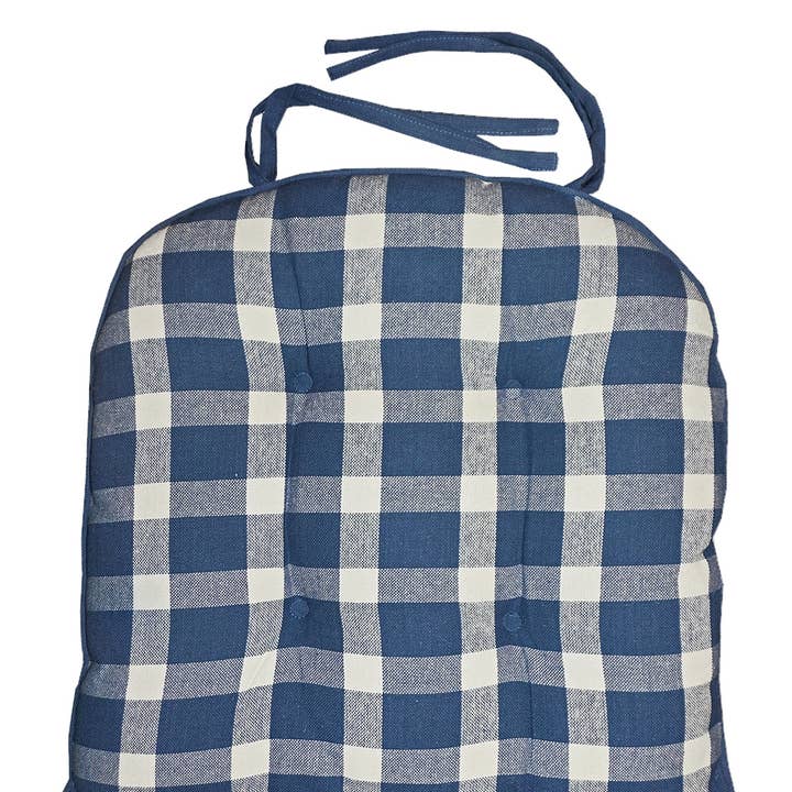 Michaelian Home/India Overseas Traders, Inc. - Wholesale Chair Cushion - Tavern Check Chair Pad0