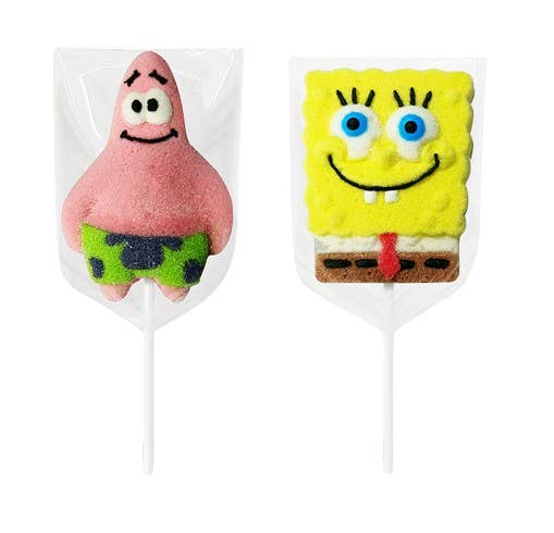 Candycat - Vendita all'ingrosso Marshmallow - Relkon – Lecca-lecca Marshmallow di Sponge Bob - 45 g