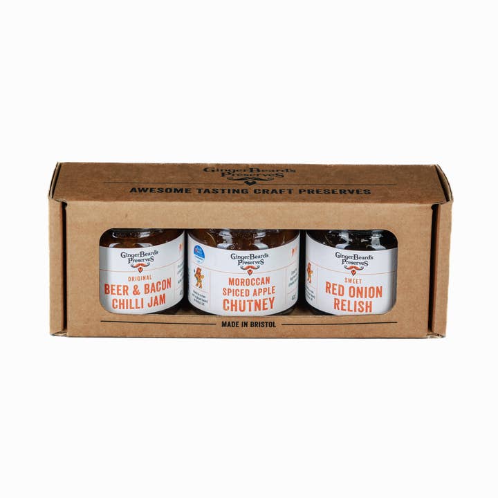 Miniature Gift Boxes (mixed case) for wholesale by GingerBeard's Preserves