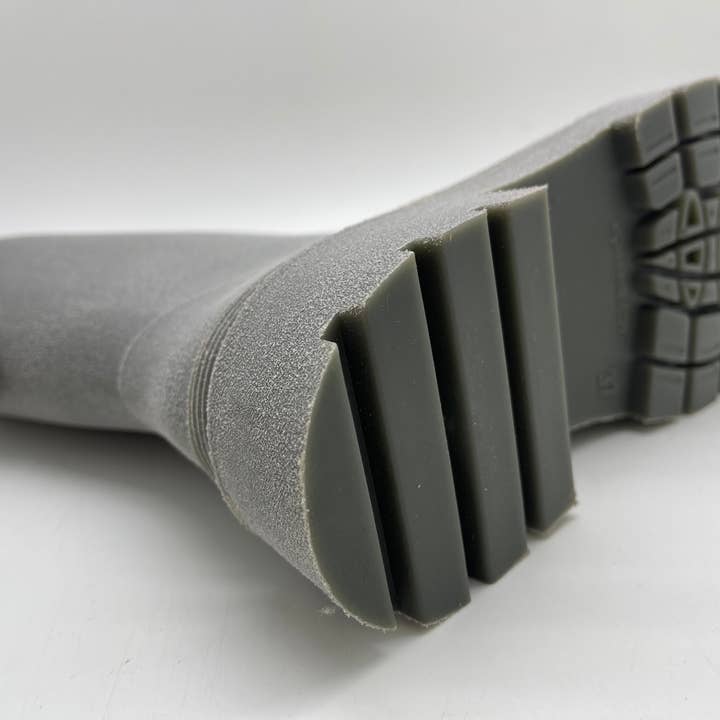 nat-2™ Bio Boot grey green vegan | 100% waterproof biodegradable rainboots for wholesale on Faire18