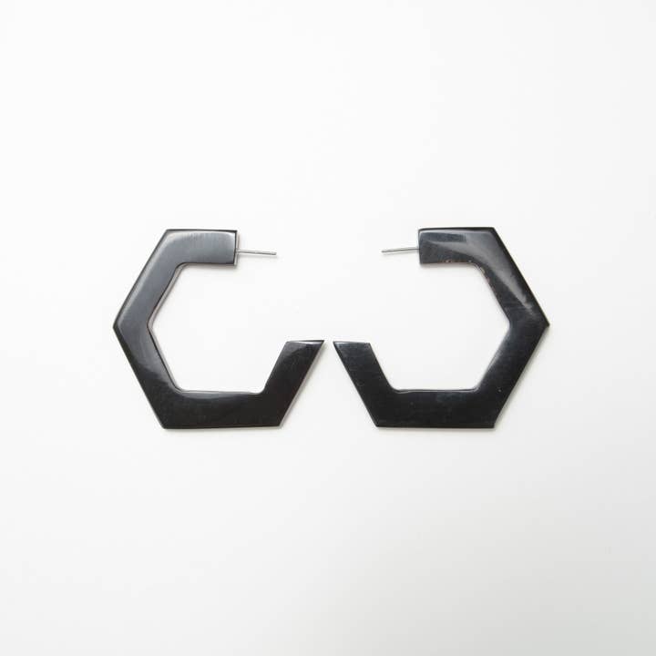 MAADILI COLLECTIVE – wholesale Hoop earrings – Honeycomb Hoop Earrings3