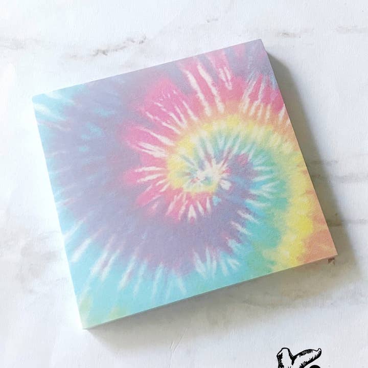 Mini bloc-notes adhésif tie-dye arc-en-ciel pour la vente par SummerStyle Bracelets
