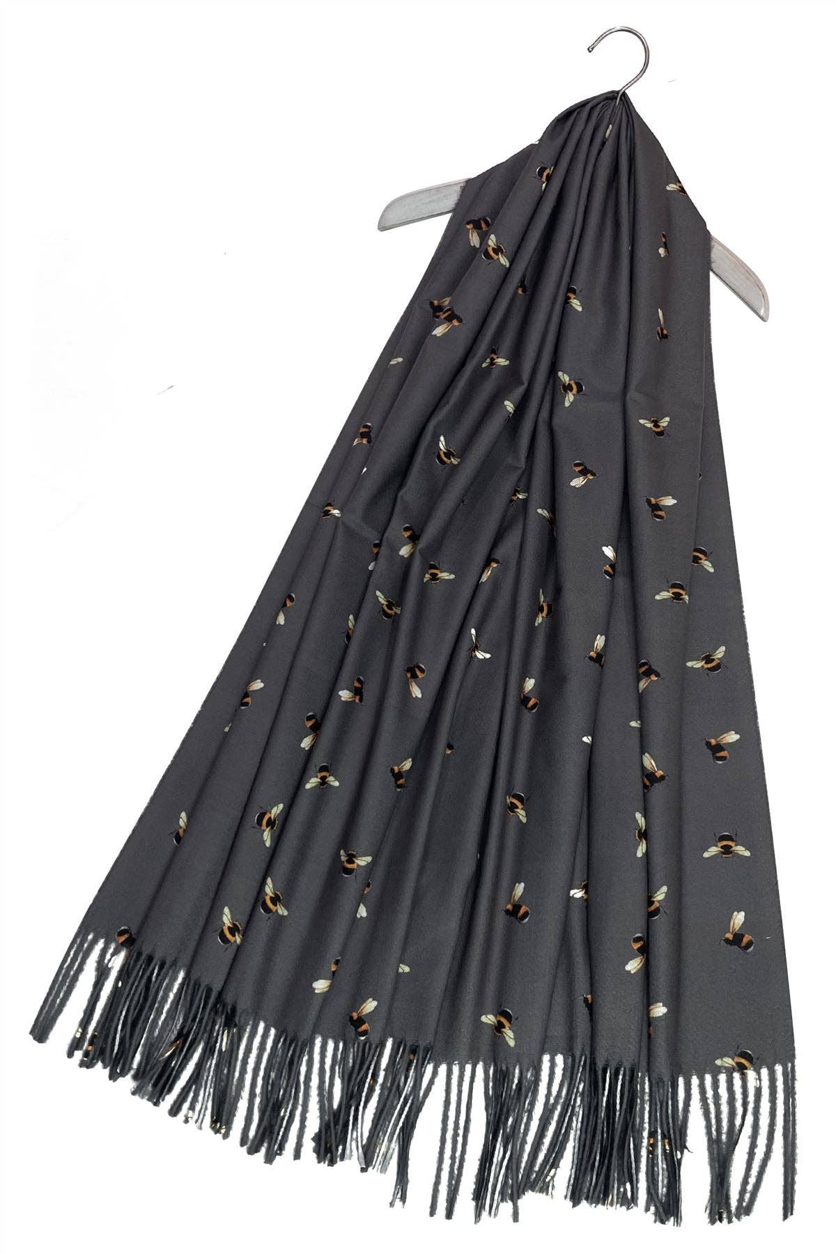 Fashion Scarf World - Wholesale Scarf - Women's - Bumble Bee Print Tassel Scarf9