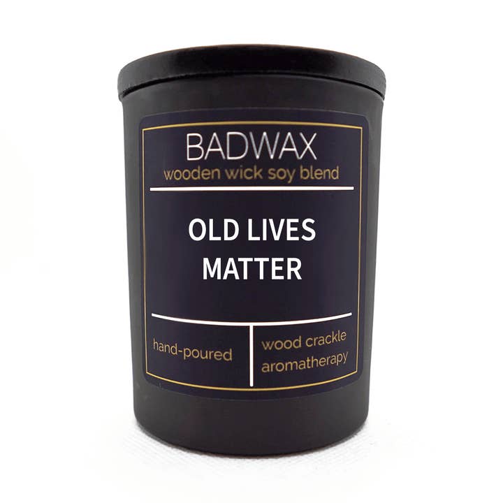 Old Lives Matter - Woodwick Candle for wholesale by BADWAX®