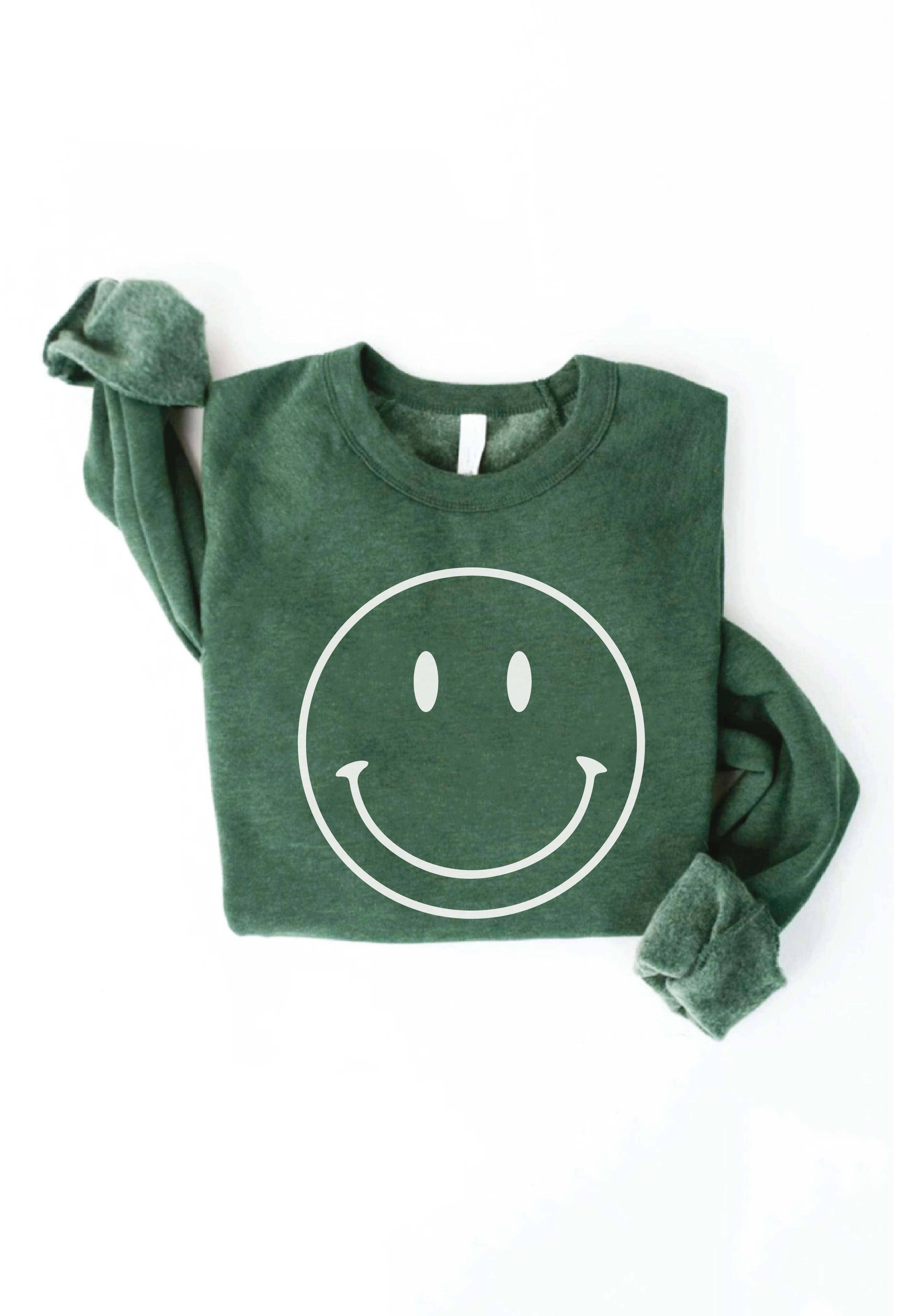 OAT COLLECTIVE - Vente Sweat-shirt à imprimés – femme - Sweat-shirt graphique SMILEY FACE1