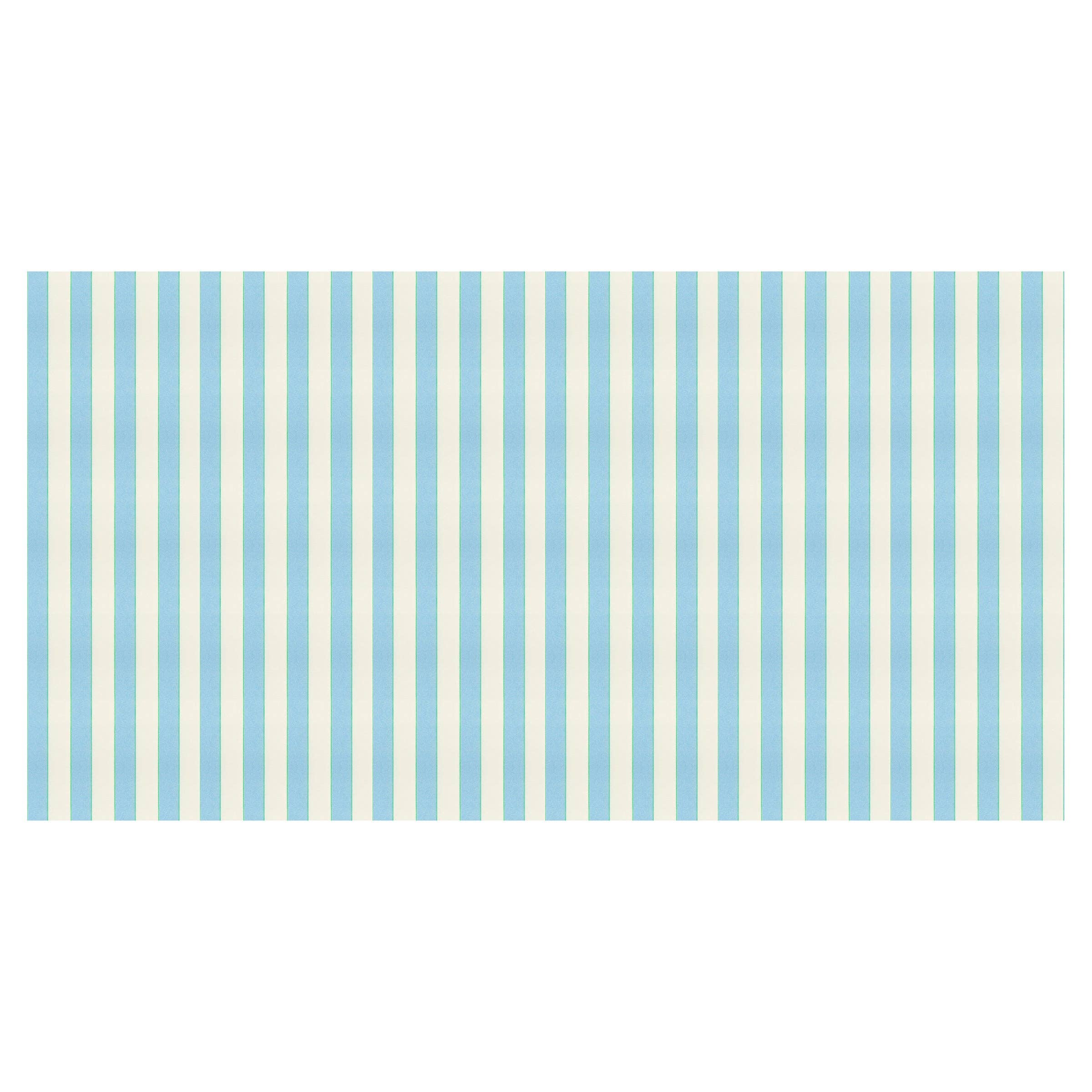 Meri Meri – wholesale Disposable table cover/runner – Pale Blue Striped Tablecloth3